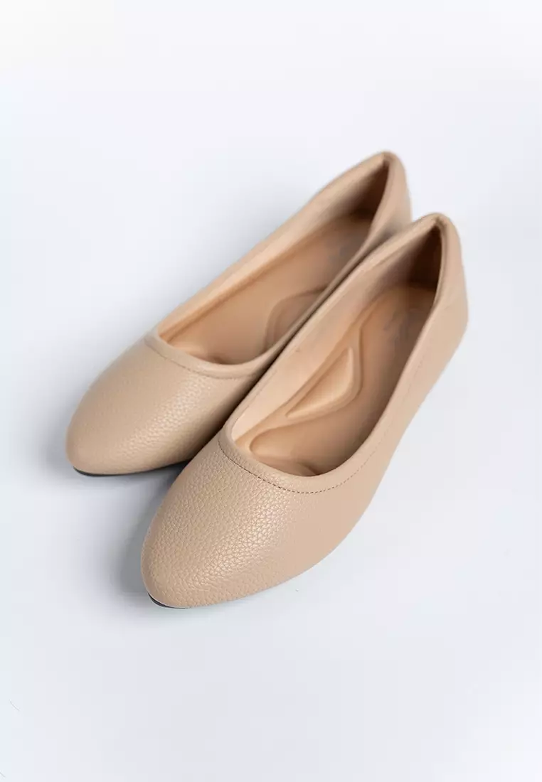 Benny Action Leather Flats