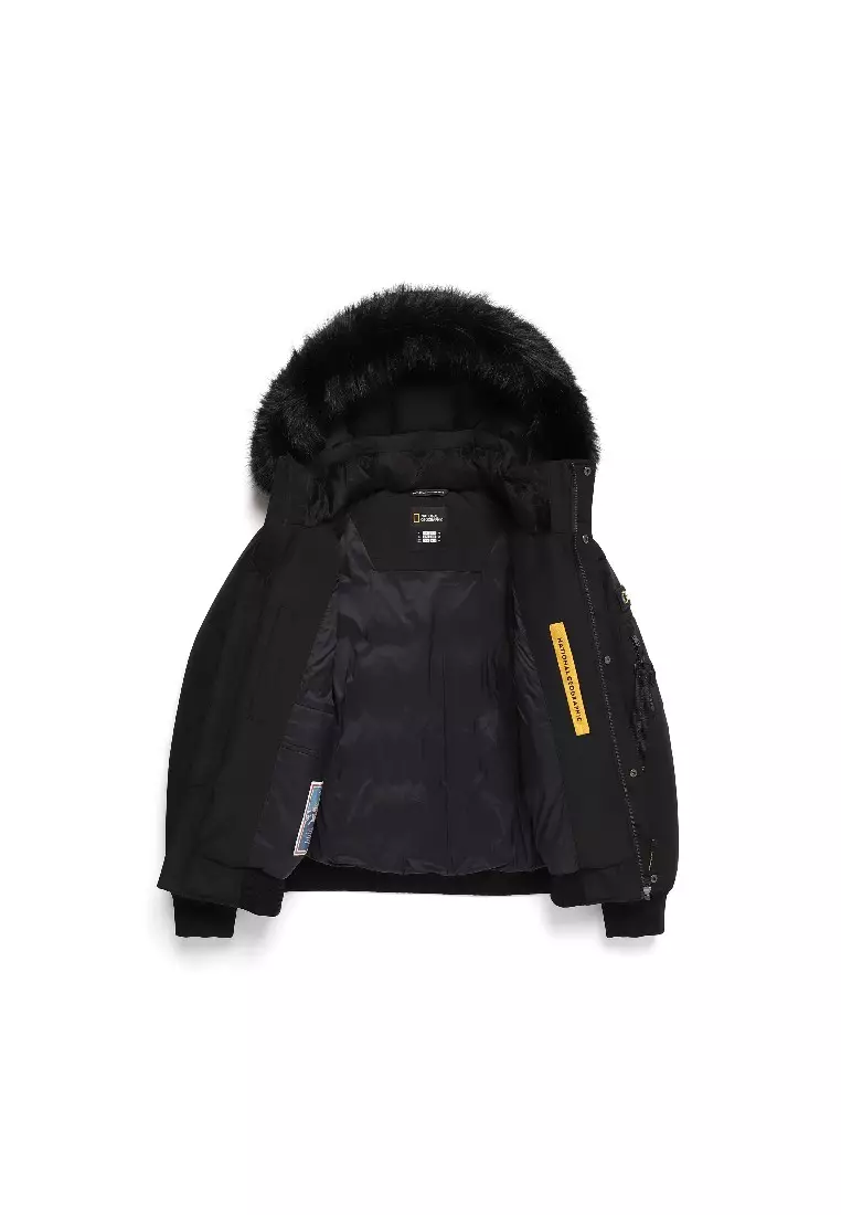 女裝TARUGA毛邊連帽羽絨外套