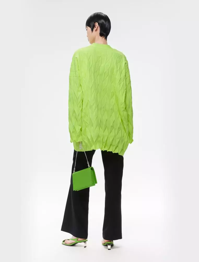 Mid-length open-cardigan