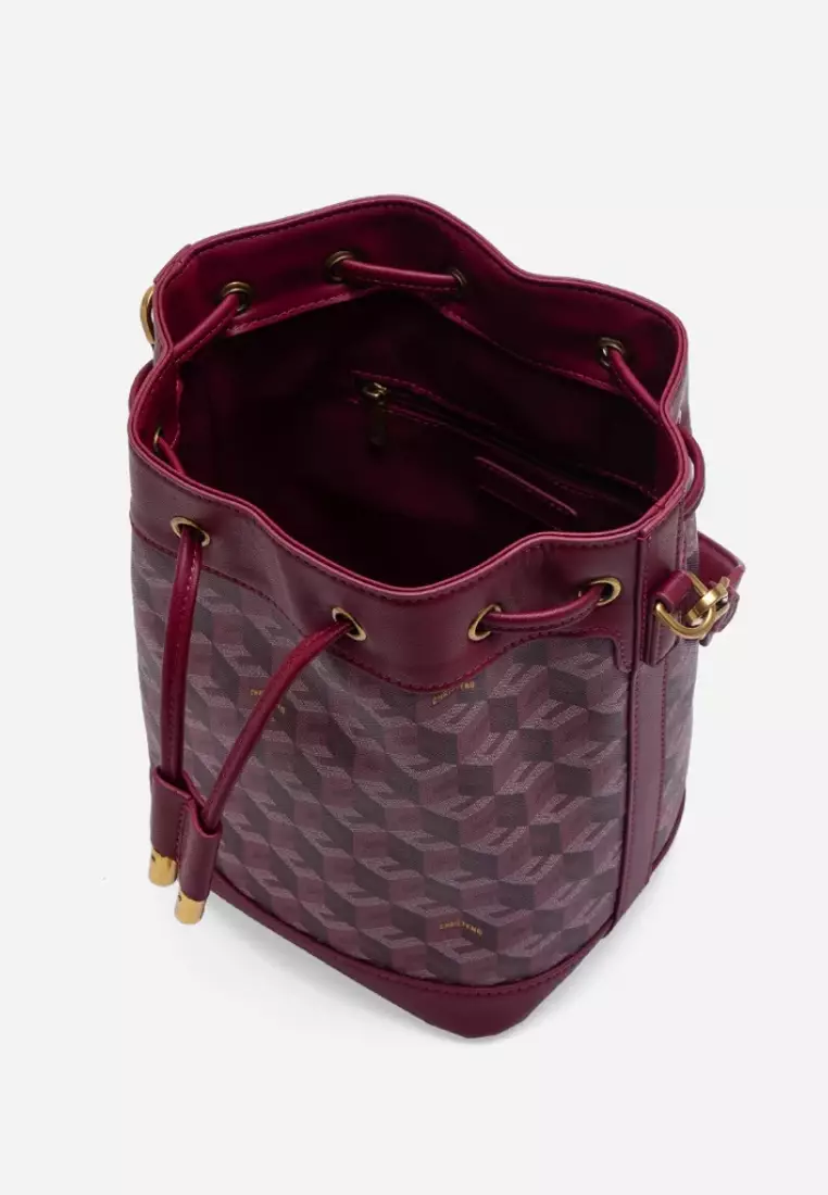 Giorgio Bucket Bag Burgundy