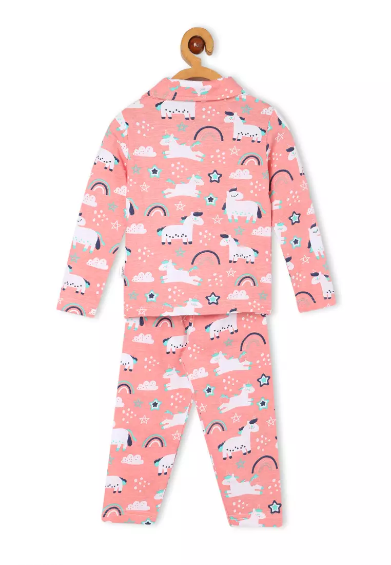 Baby And Kids Pajama Nightsuit Set - Magical Unicorn