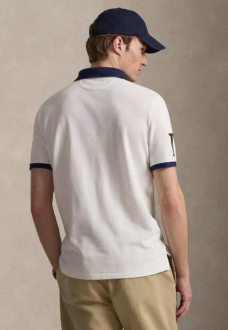 Classic Fit Crest Mesh Polo Shirt