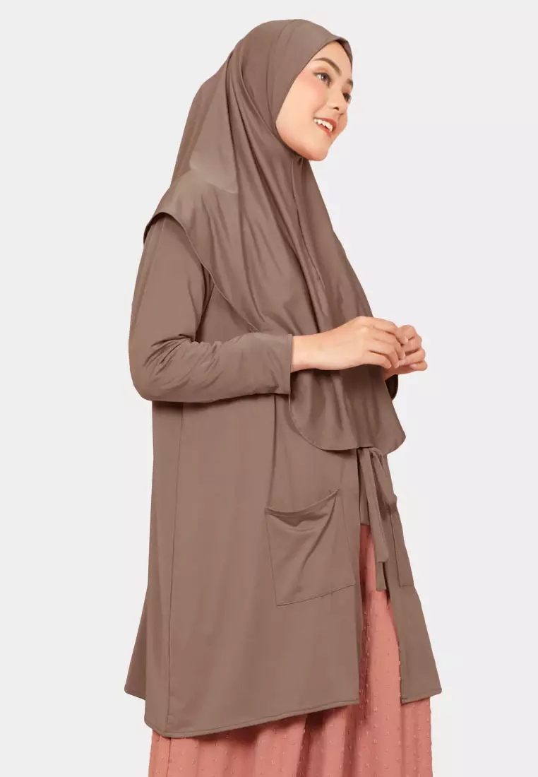 Zelena - Ralisha Outer Hijab | Cardigan Wanita - Milo Choco
