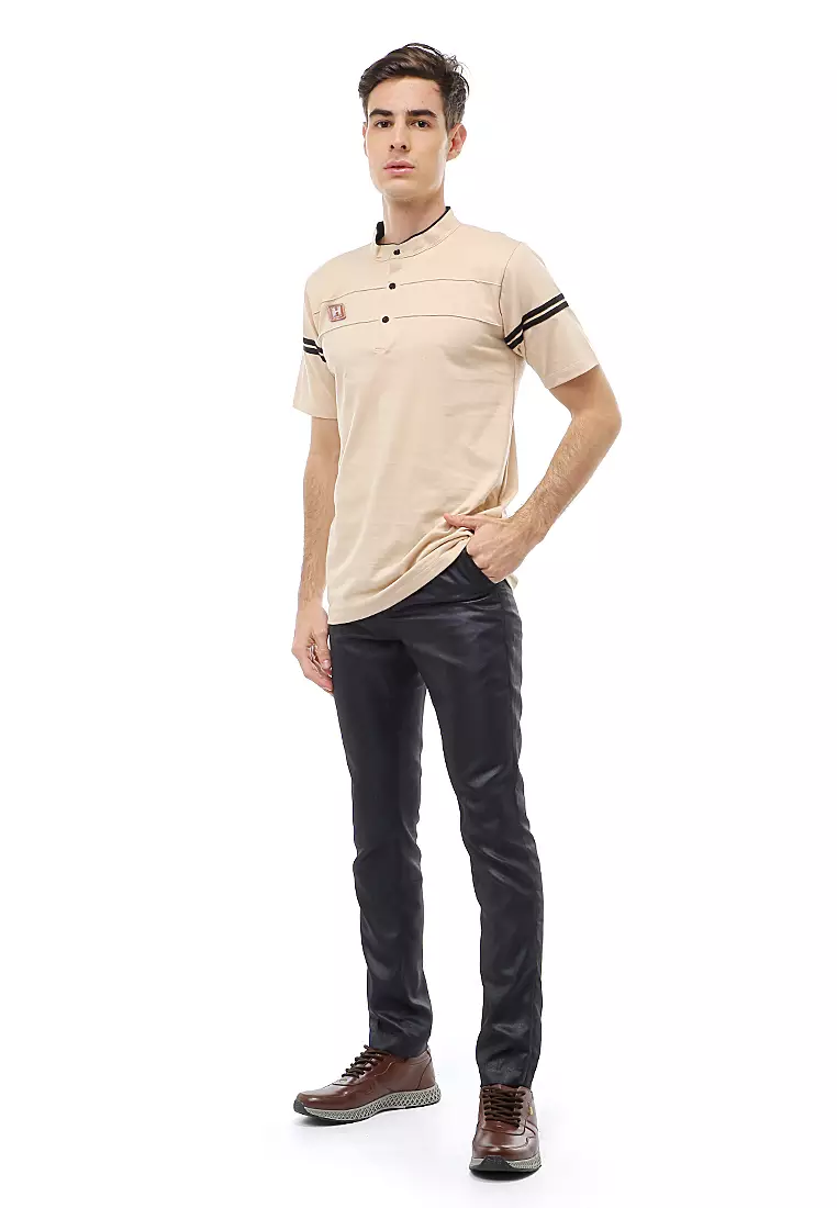 Jack Atasan Formal Kaos Polo Pria Kerah Sanghai Short Sleeve Material Cotton ORIGINAL