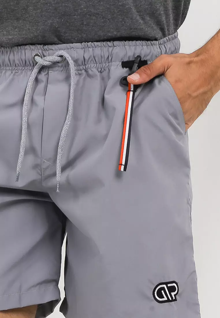 GRAHANGGRA Celana Boardshort Pants Polyester + Key Chain - Misty Grey