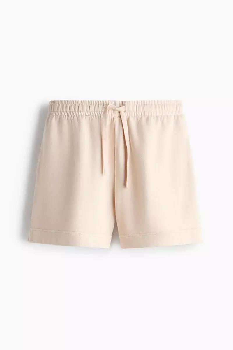 Washed cotton sweatshorts