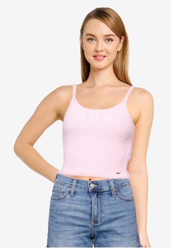 Hollister Clueless Embroidery Tank Top | ZALORA Malaysia