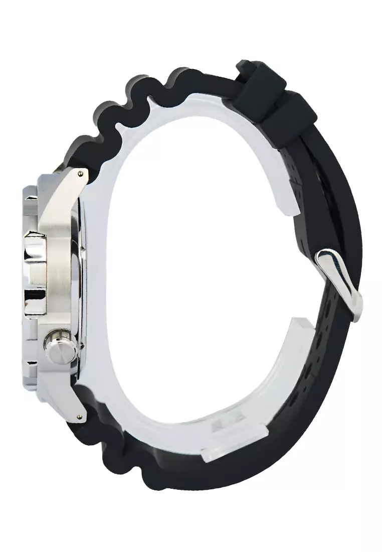 Alba AL4447X1 - Jam Tangan Automatic Pria - Green Dial - Rubber Strap