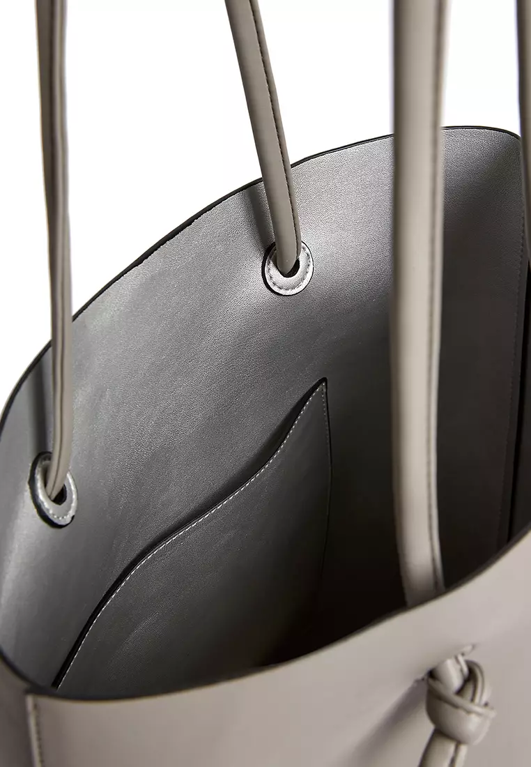 Faux Leather Tote Bag