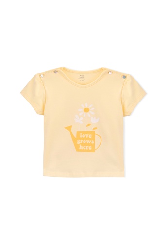 Knot yellow Baby short sleeve t-shirt organic cotton Regador F28E0KA0ECE944GS_1