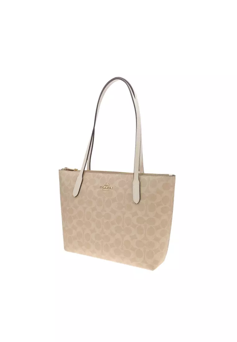 Fiona Zip Tote Bag In Signature Canvas CBT18