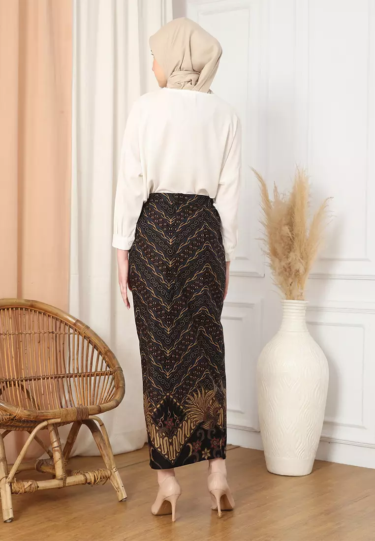 Enzy Batik Rok Batik Wardhana - Black