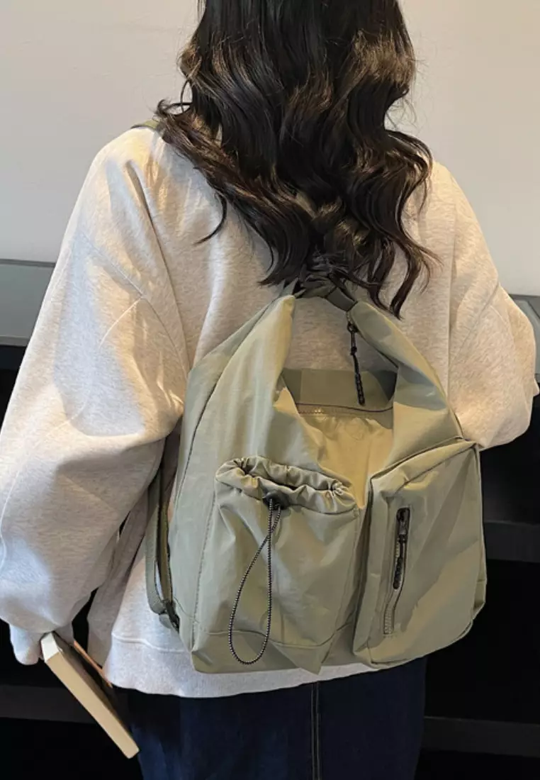 Waterproof Multi-Pocket Tote Crossbody Bag CA26042870GR