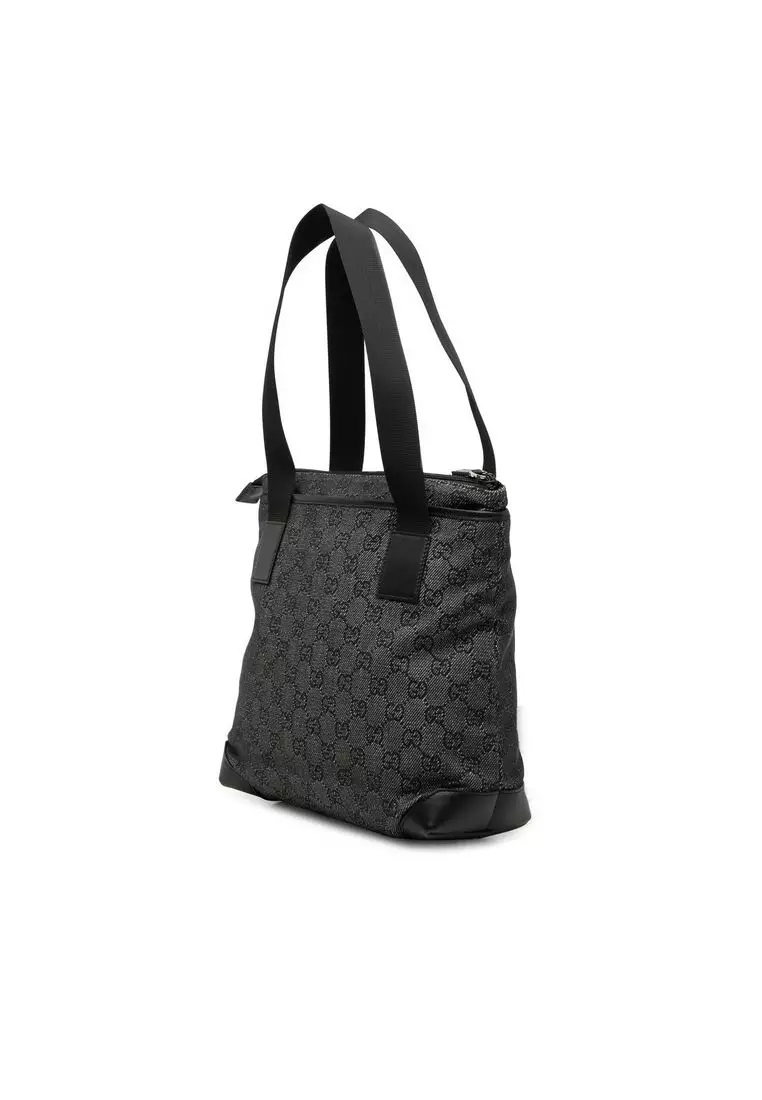 Pre-Loved Gucci Gg Denim Tote