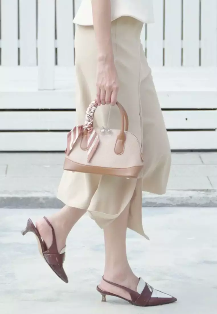 Women's Top Handle Bag / Sling Bag / Crossbody Bag / Shoulder Bag (手拿袋 / 斜孭袋 / 單肩包) - 棕色