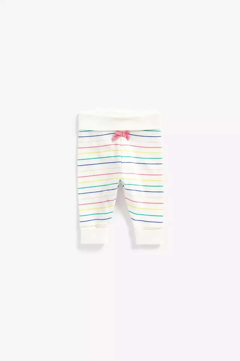 Mothercare Stripe and Pink Joggers - 2 Pack - Celana Panjang Bayi Perempuan (Multi)