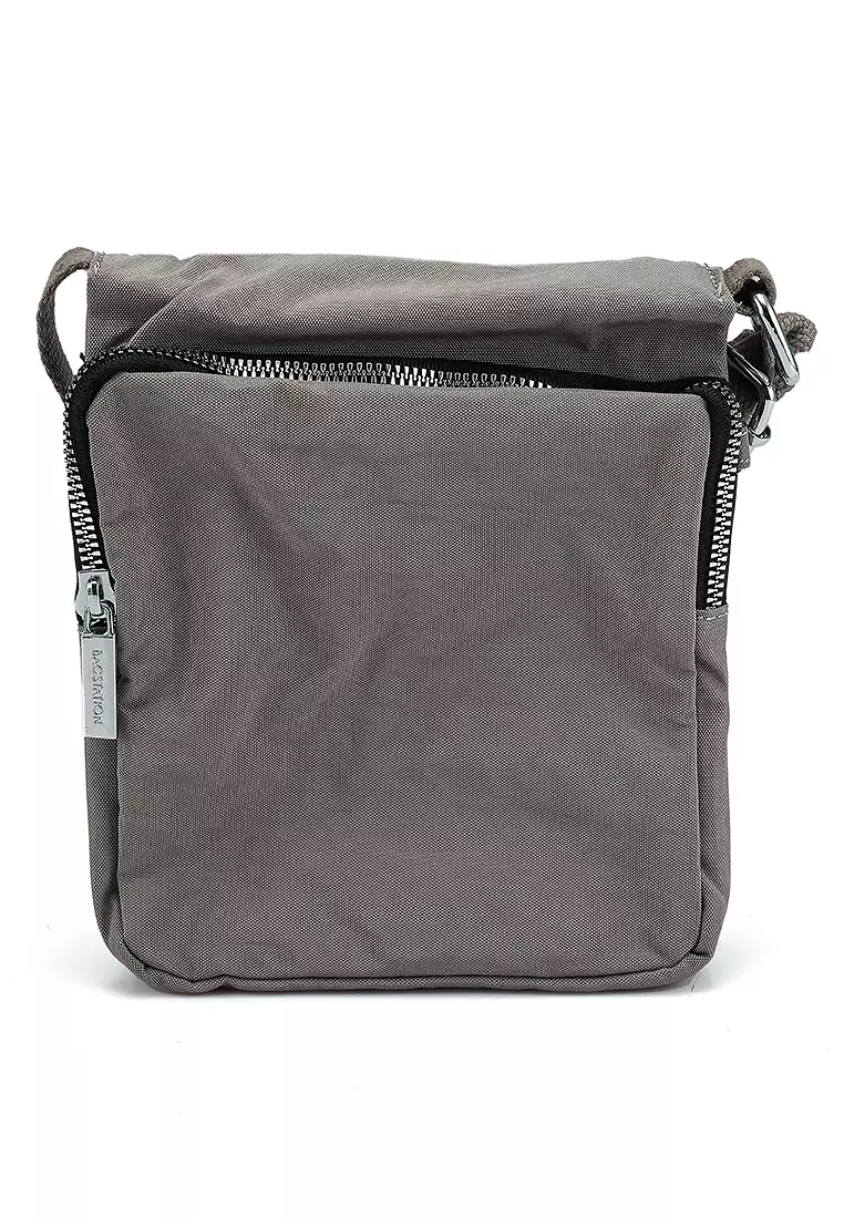 Metallic Series Crinkle Nylon Sling Pouch