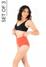 Buy Jellyfit 3 Pack High Waist Tummy Control Panties Belly Bikini Skin 2024  Online