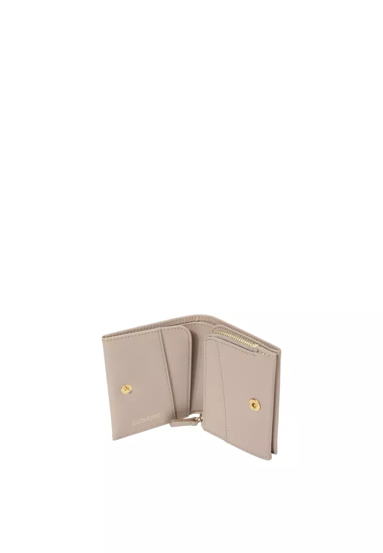 Snap Button Wallet - Peach
