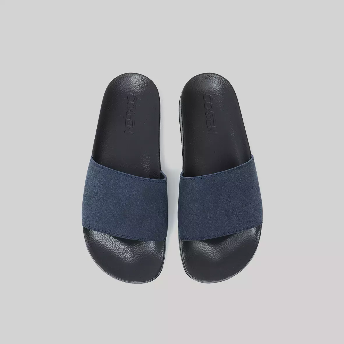 Marhadi Sandal Pria Cogen Sendal Selop Nyaman Suede - Finest Blue