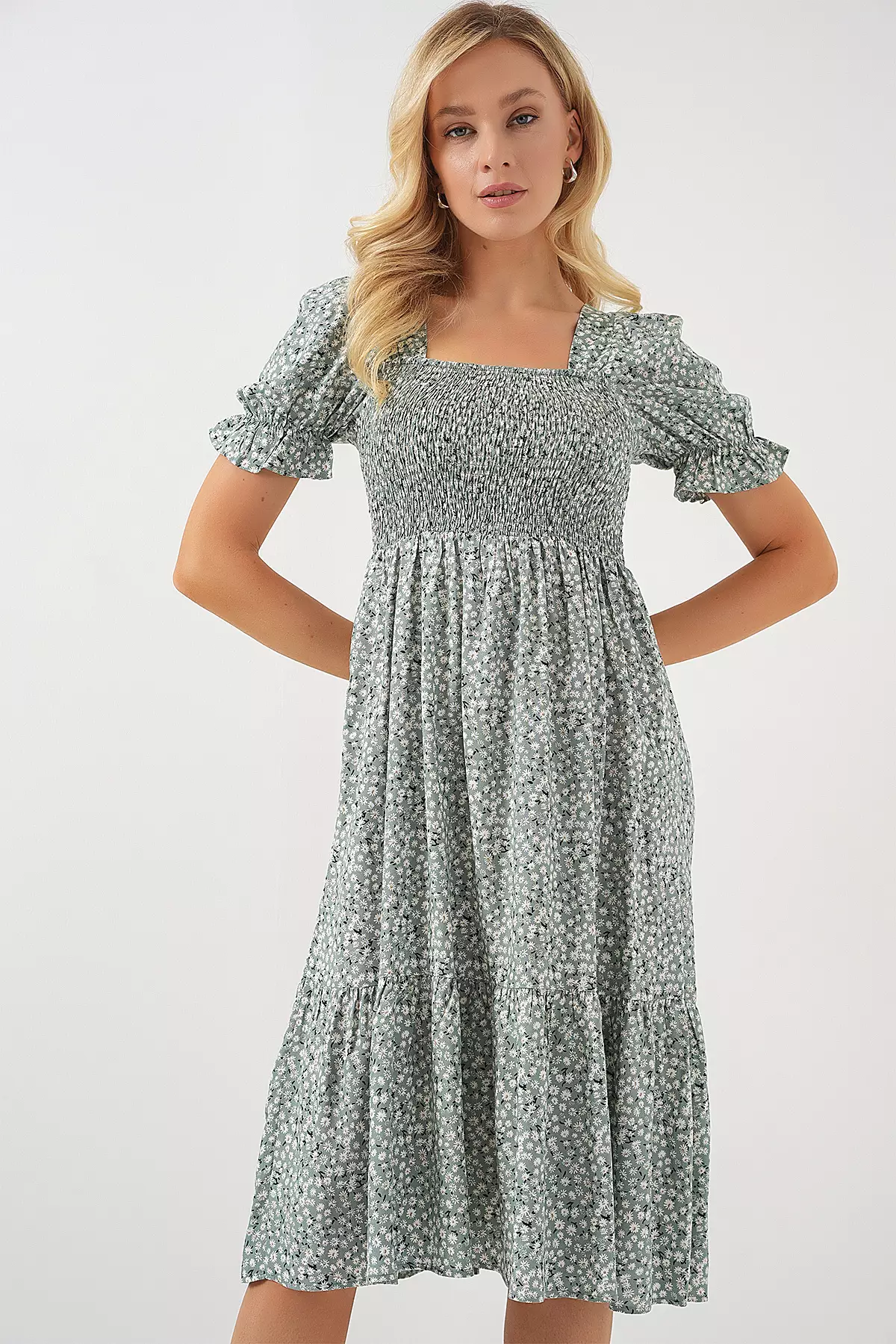 Viscose Midi Dress