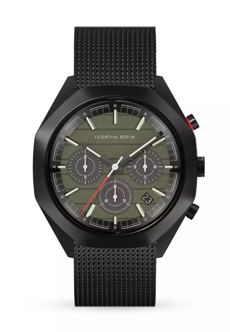 Octachrono Black Olive - Mesh Strap