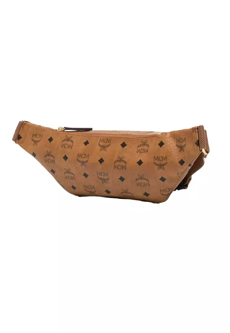 Medium Fursten Belt Bag In Visetos Cognac MMZAAFI01CO001