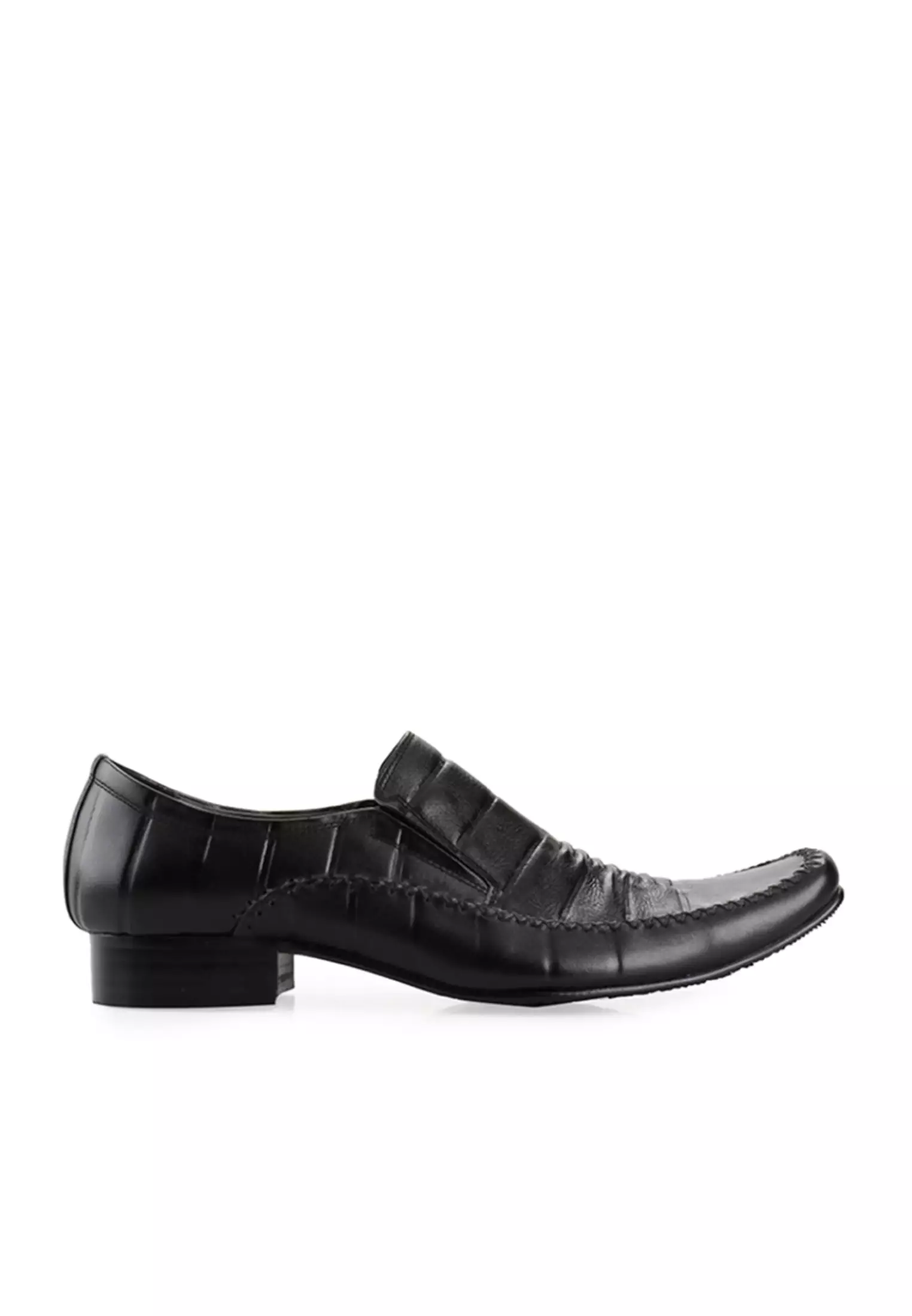 Hawthorn Sepatu Formal Pantofel Kantor Pria Kulit Asli