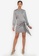 ZALORA OCCASION grey Front Tie Satin Mini Dress AD6A0AA6045BEAGS_4