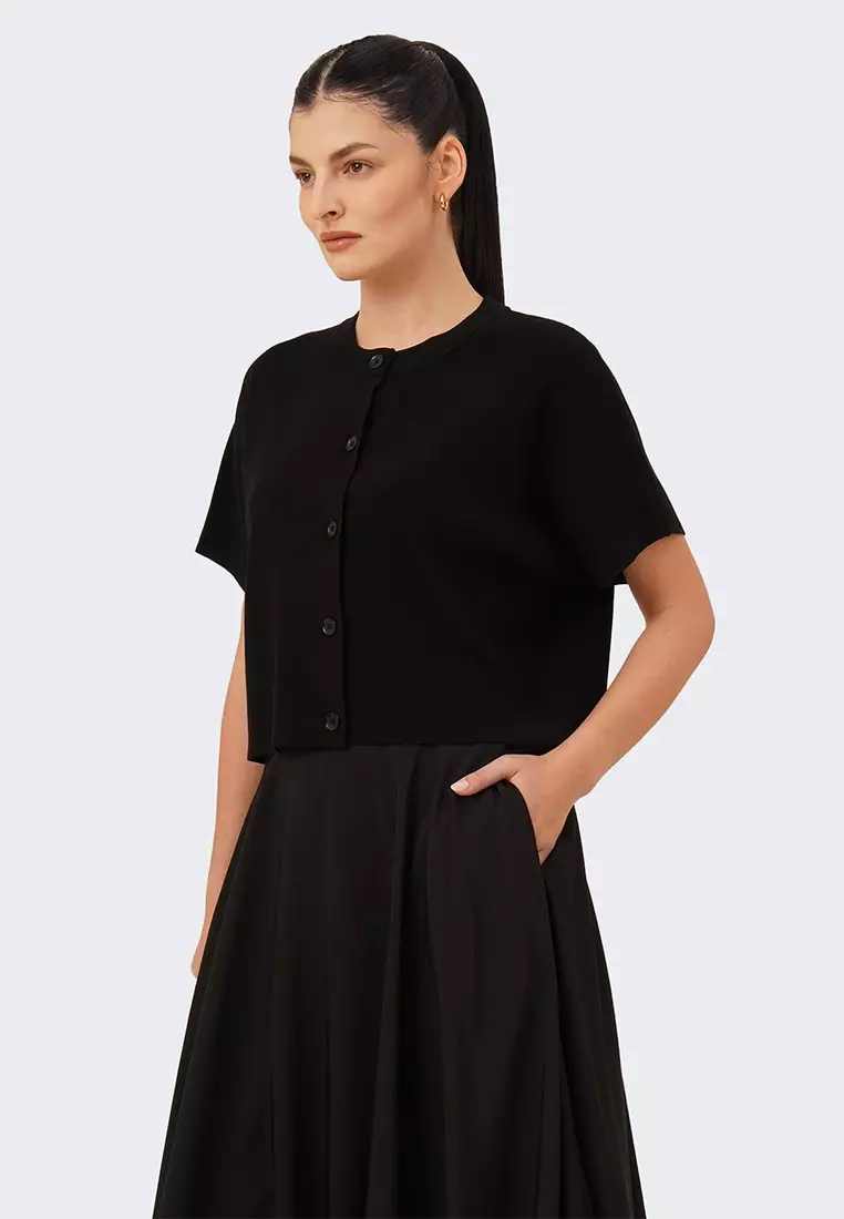 Women's Button Up Dolman Sleeve Knit Shirt