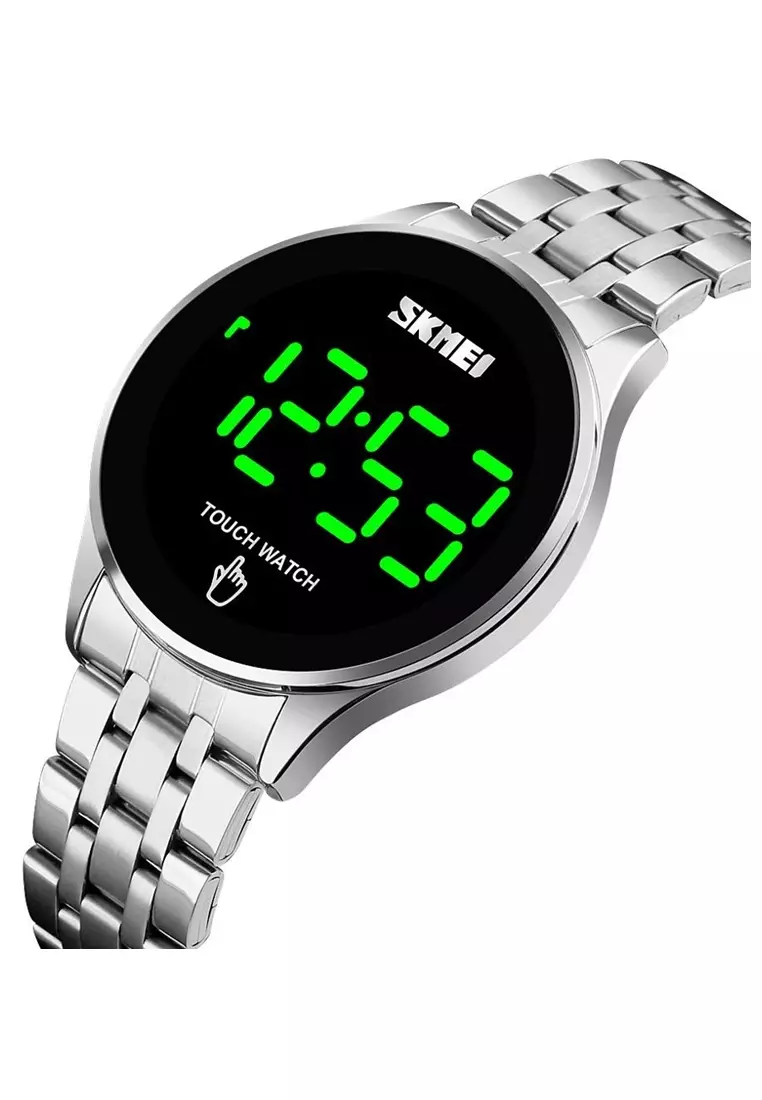 Jam Tangan Casual Digital Pria Waterproof Many Function Strap Tali Material Stainless Steel RT98 ORIGINAL