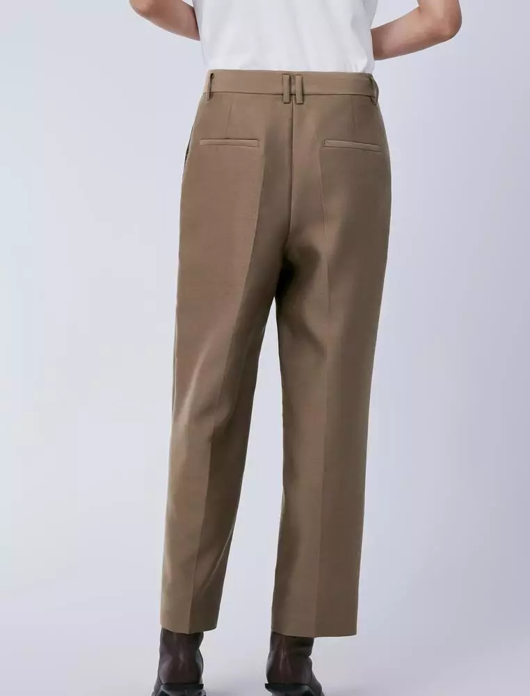 Straight Cut Ankle-Length Pants