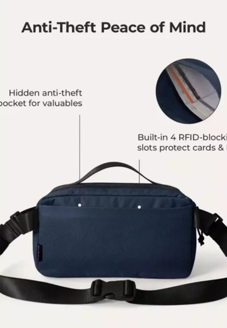 Bagsmart Blast Travel Sling Bag 3.3L (Shade Blue)