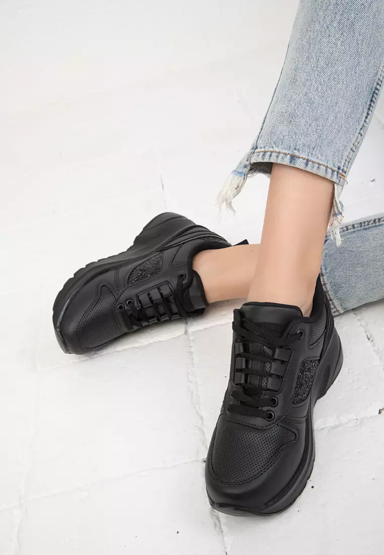 Women's Sneaker 19730 - Black Black