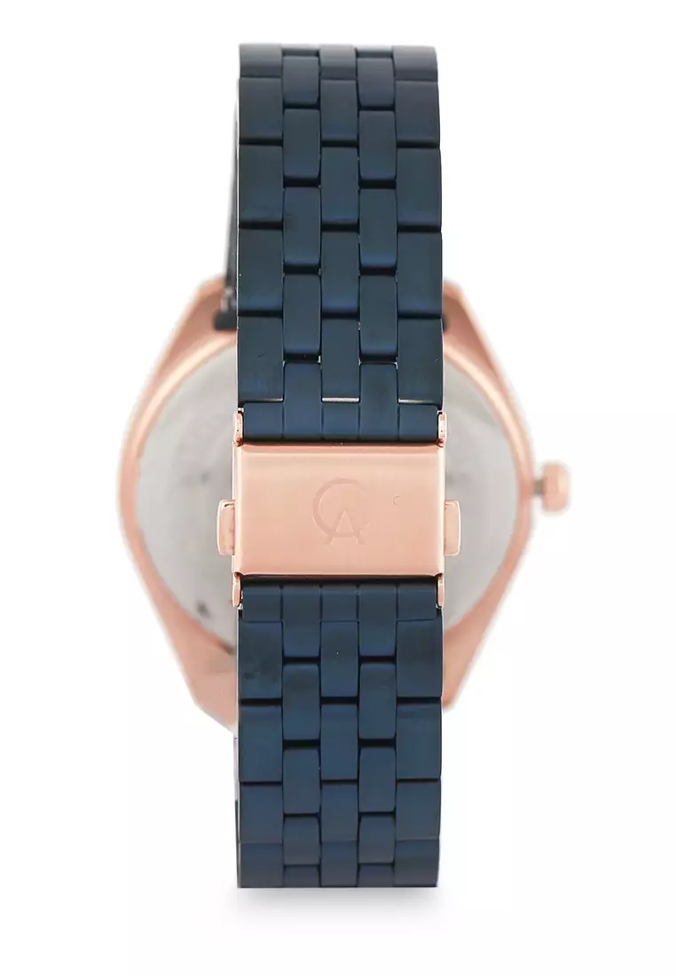 Alexandre Christie Jam Tangan Pria - Blue Rosegold - Stainless Steel - 8674 MDBURBU