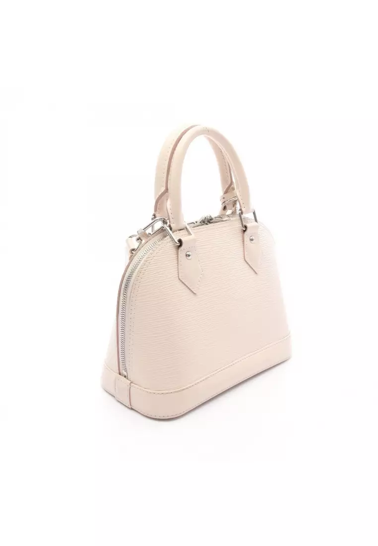 Pre-Loved Louis Vuitton Alma BB Epi Quartz Handbag leather ivory 2WAY