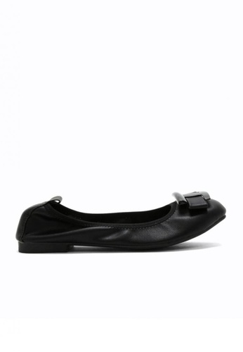 Figlia black Holly Ballerina Flat Shoes 169FDSHF7EDE85GS_1