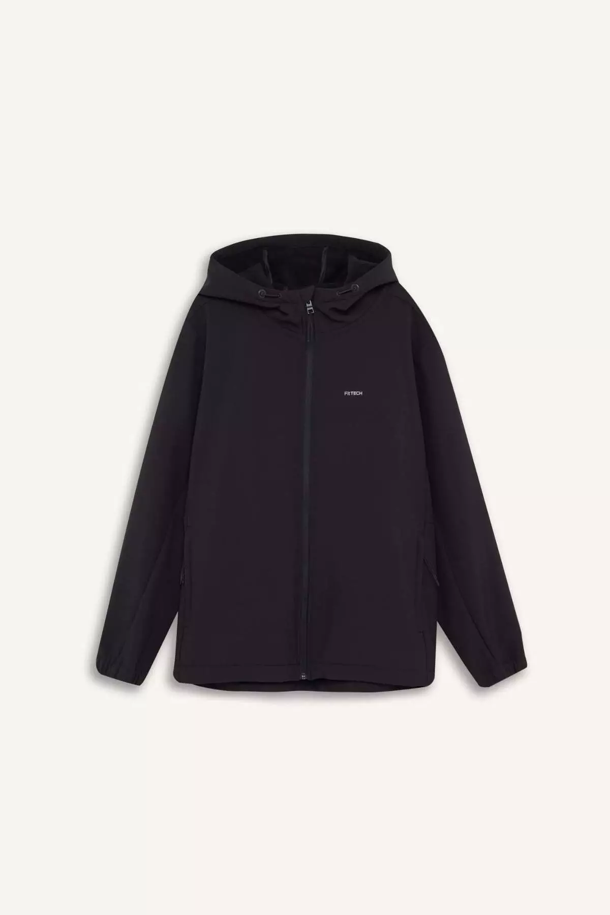 Defactofit Waterproof Regular Fit Hooded Zippered Softshell Rain Jacket D6178Ax25Sp