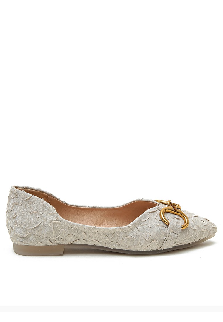 Horsebit Pleated Ballerinas YLT222-21