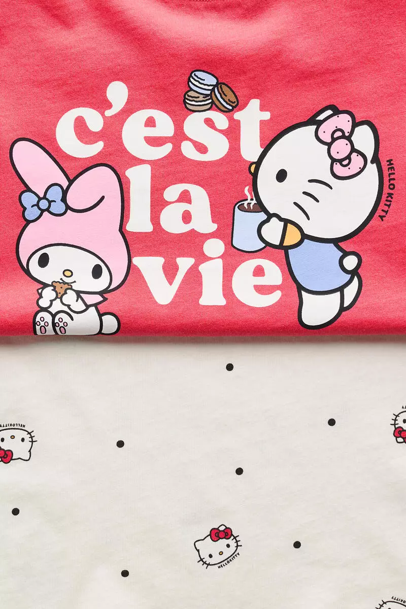 2-pack printed T-shirts