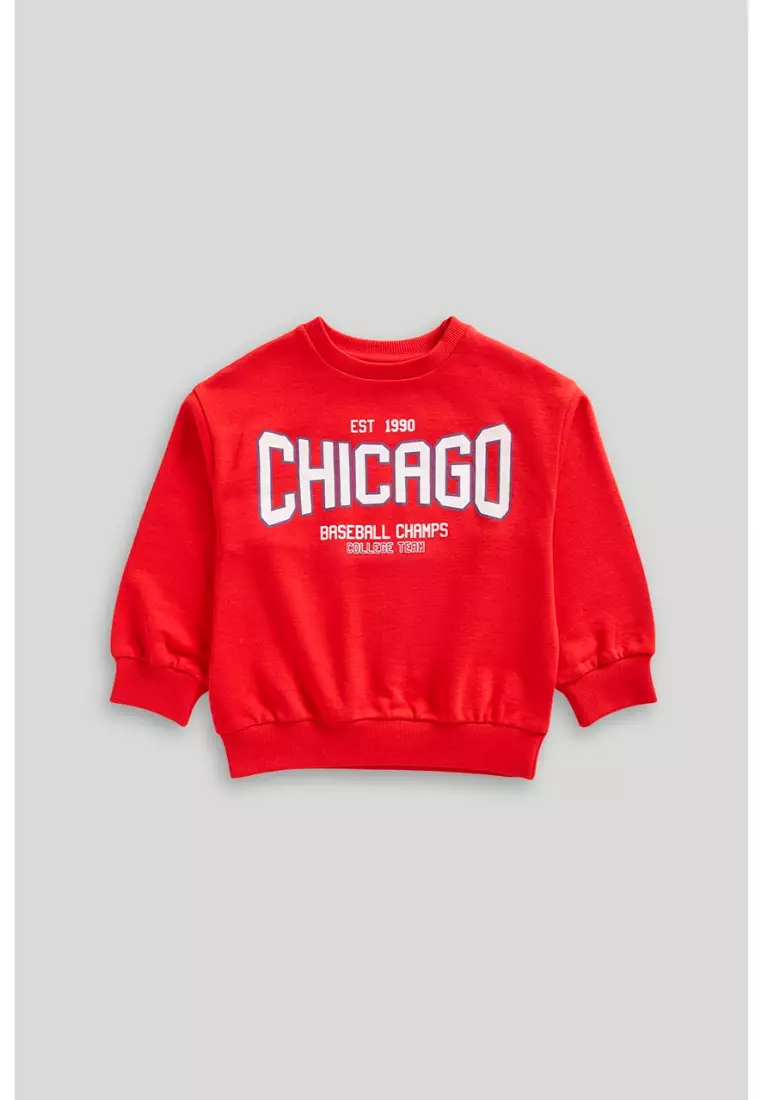 Red Chicago Sweat Top