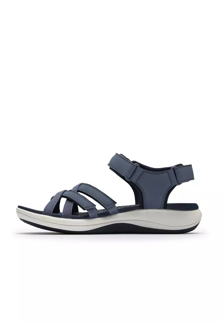 Womens Mira Shore Strappy Sandals - Navy