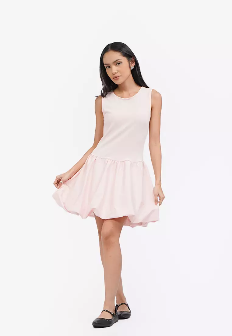 Sleeveless Balloon Mini Dress