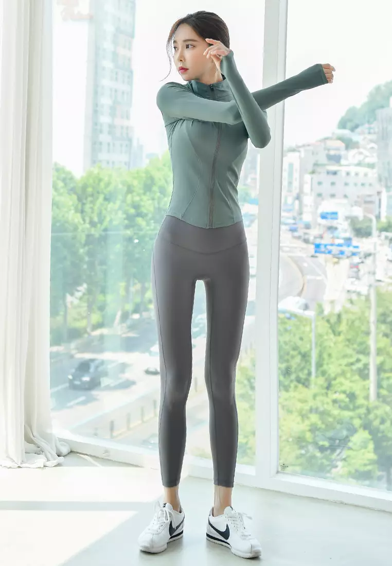 (2PCS) Quick Dry Running Fitness Yoga Dance Set (Tops+Bottoms)