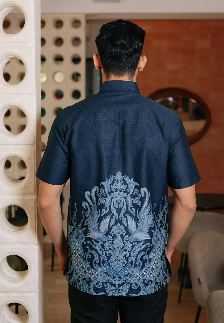 Hadinata Batik Premium Pria Kemeja Pendek Superfine Davanka Dinea