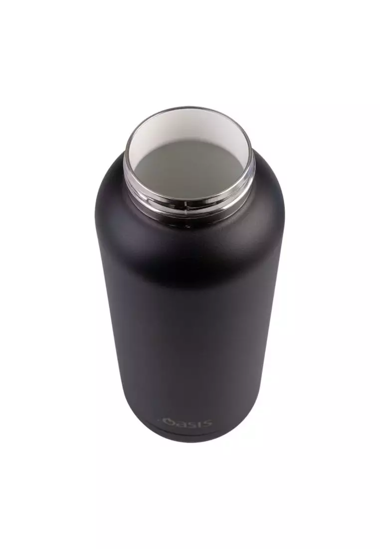 Oasis Stainless Steel Insulated Ceramic Moda Bottle 1L - Black