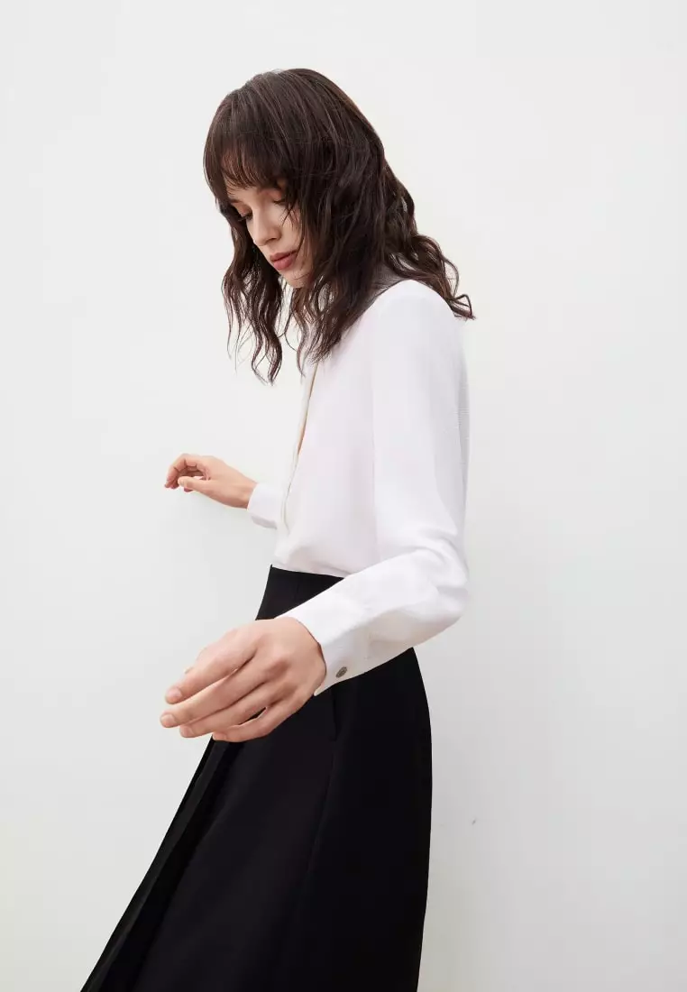 G2000 Shirt Blouse with Mini Contrast Bows