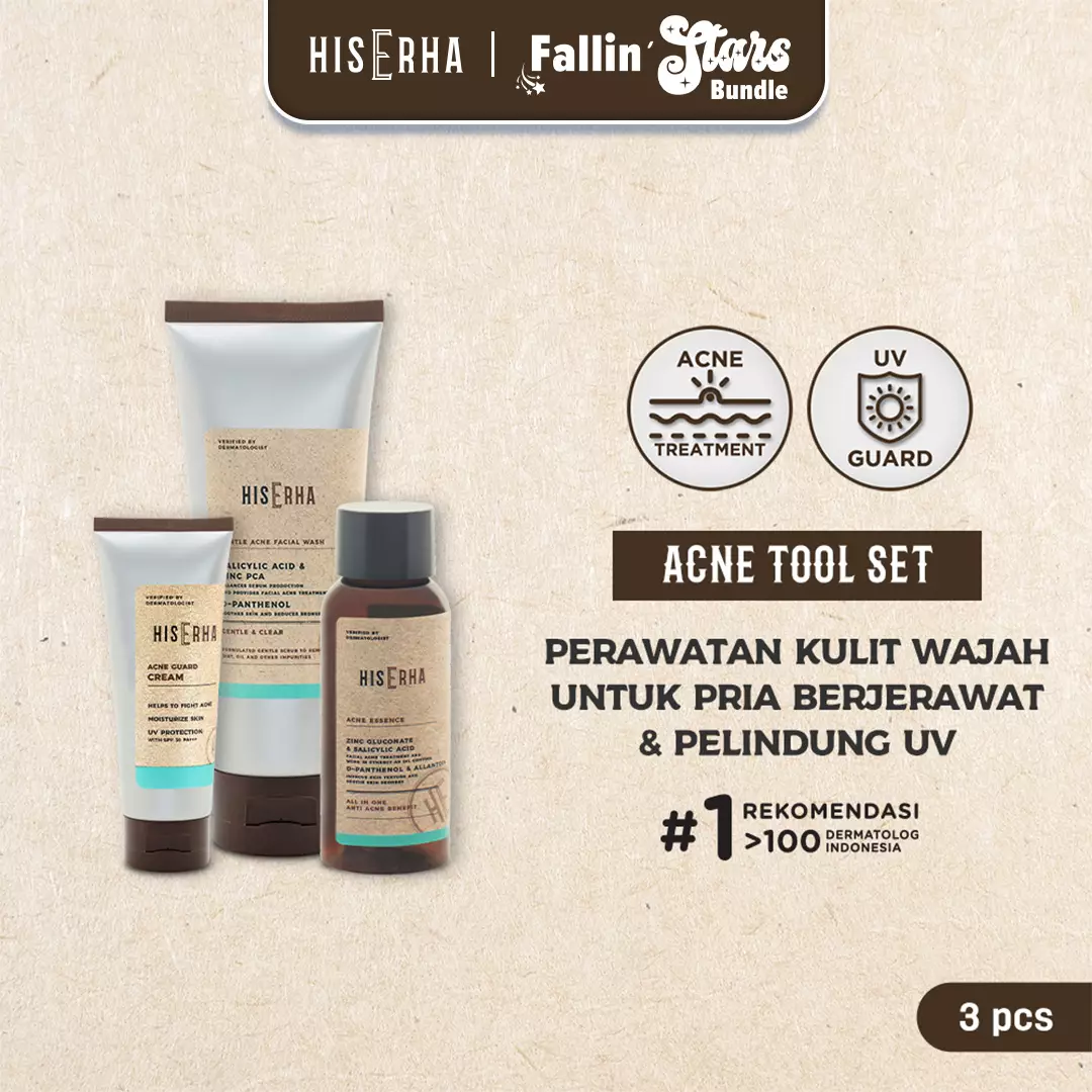 His Erha Acne Tools - Paket Perawatan Wajah Pria