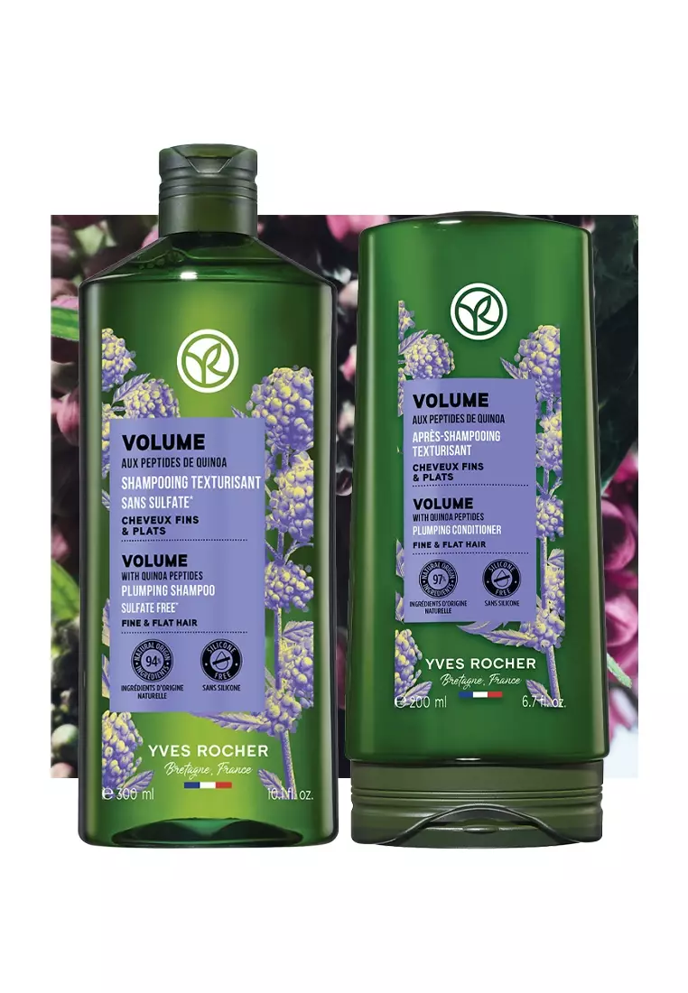Volume Plumping Shampoo 300ml & Conditioner 200ml Original Hair Instant Volume Care Fine & Flat Hair Sulfate-Free