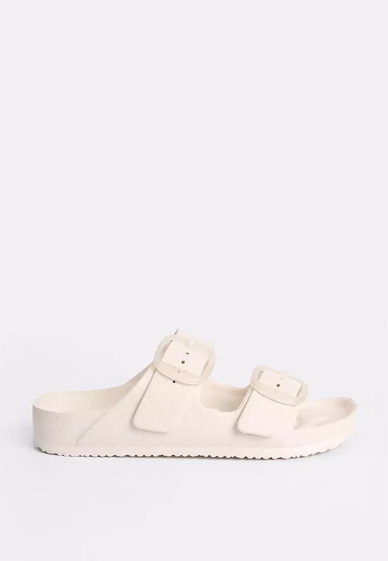 Women's Two Band Rubber Slides